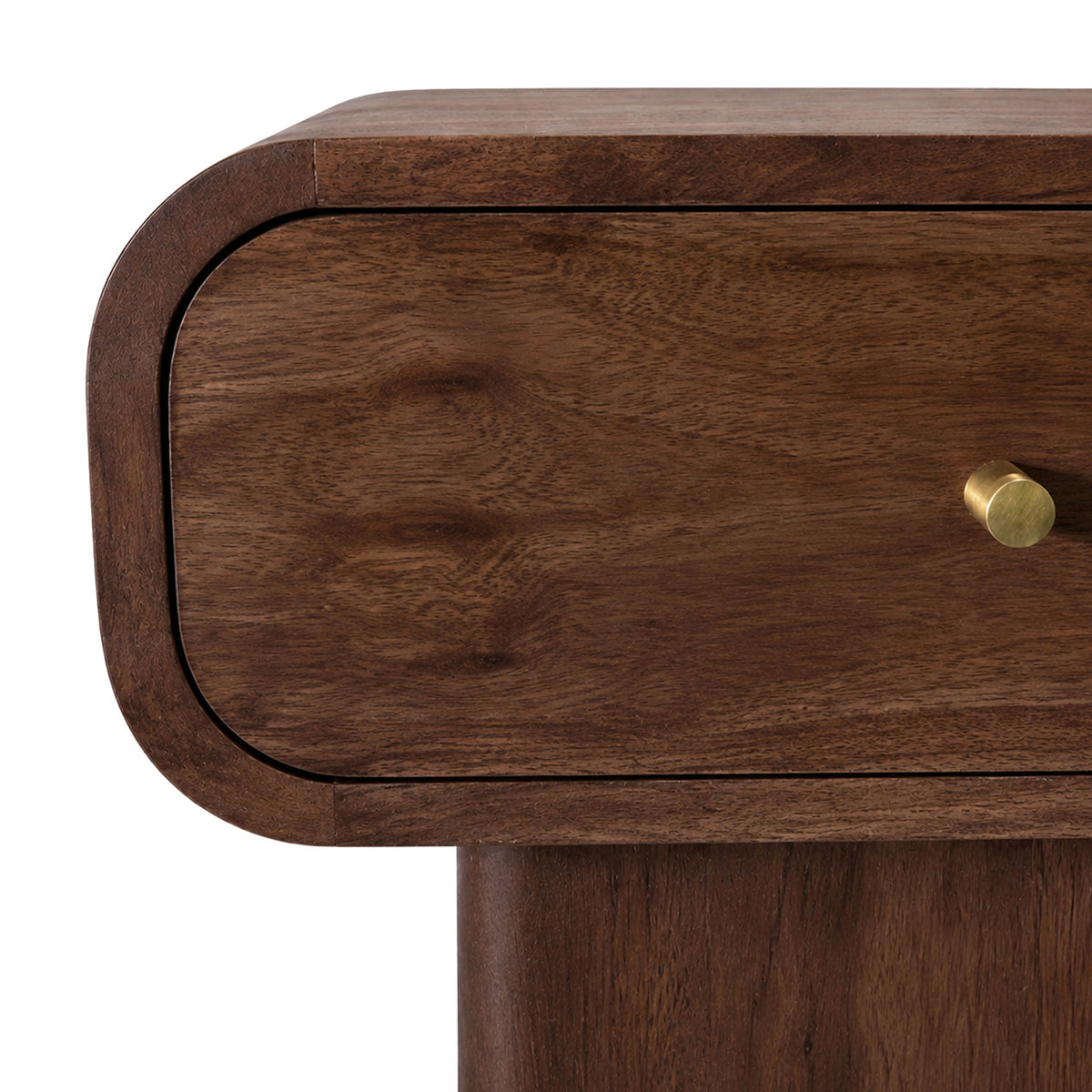 Elowen Dark Stain Mango Bedside Table