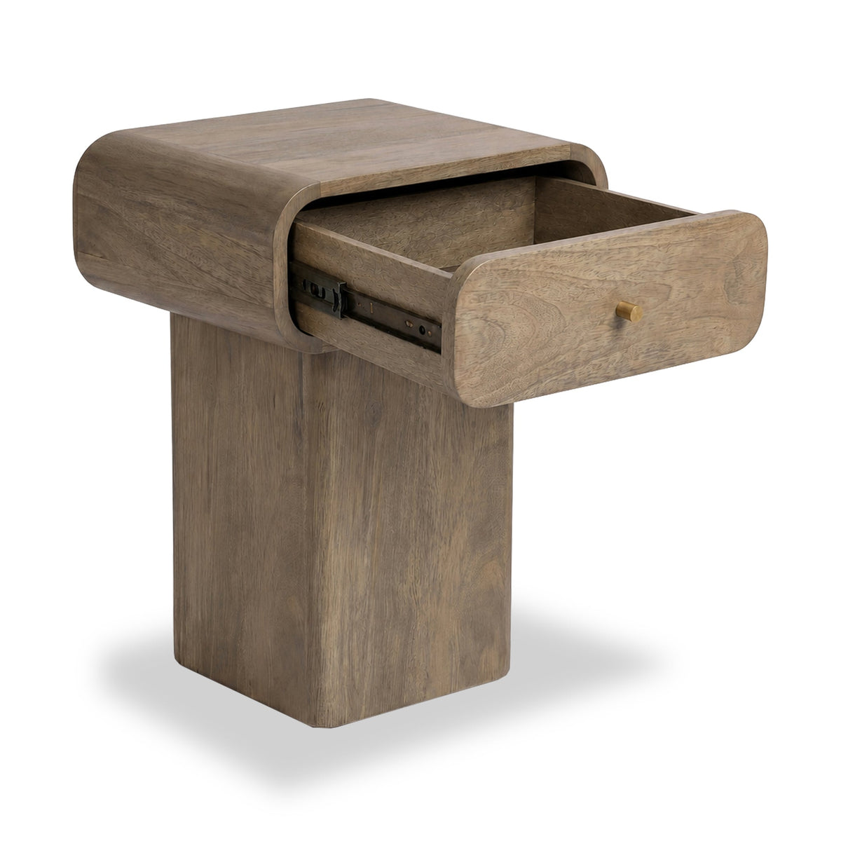 Elowen Light Stain Mango Bedside Table