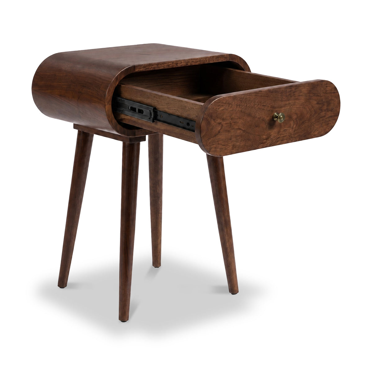 Cleo Dark Stain Mango Bedside Table