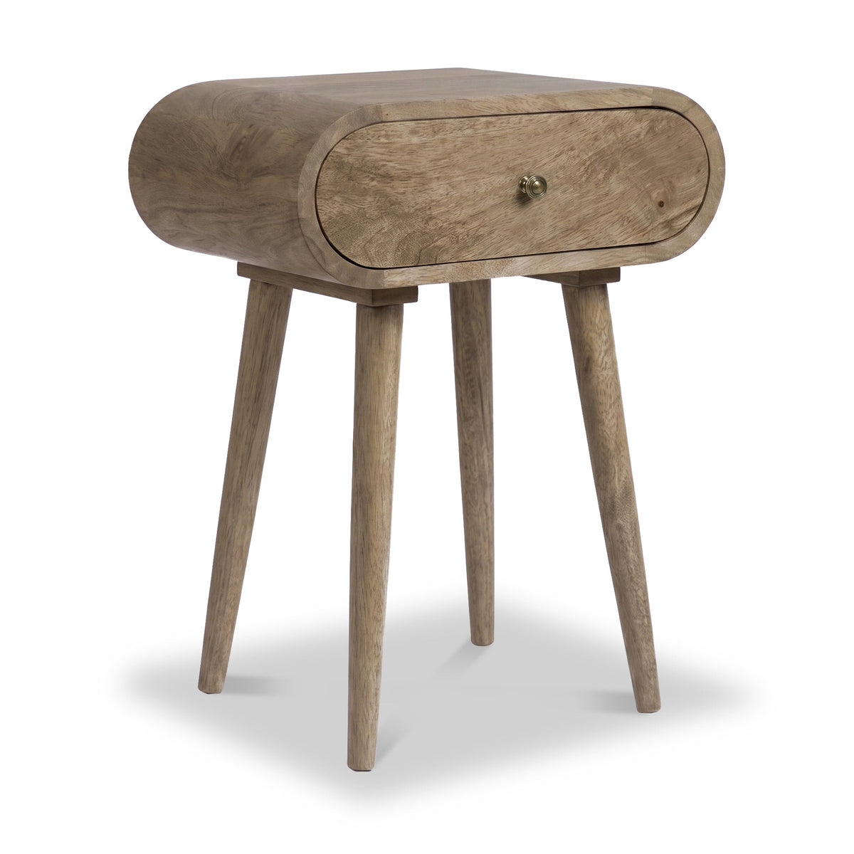 Cleo Light Stain Mango Bedside Table