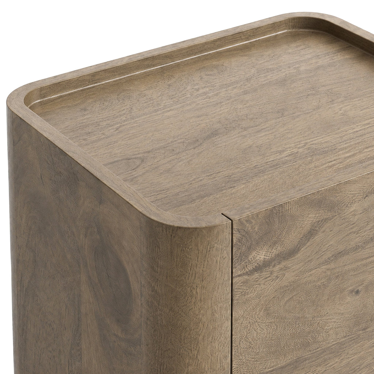 Soren Light Stain Mango Bedside Table