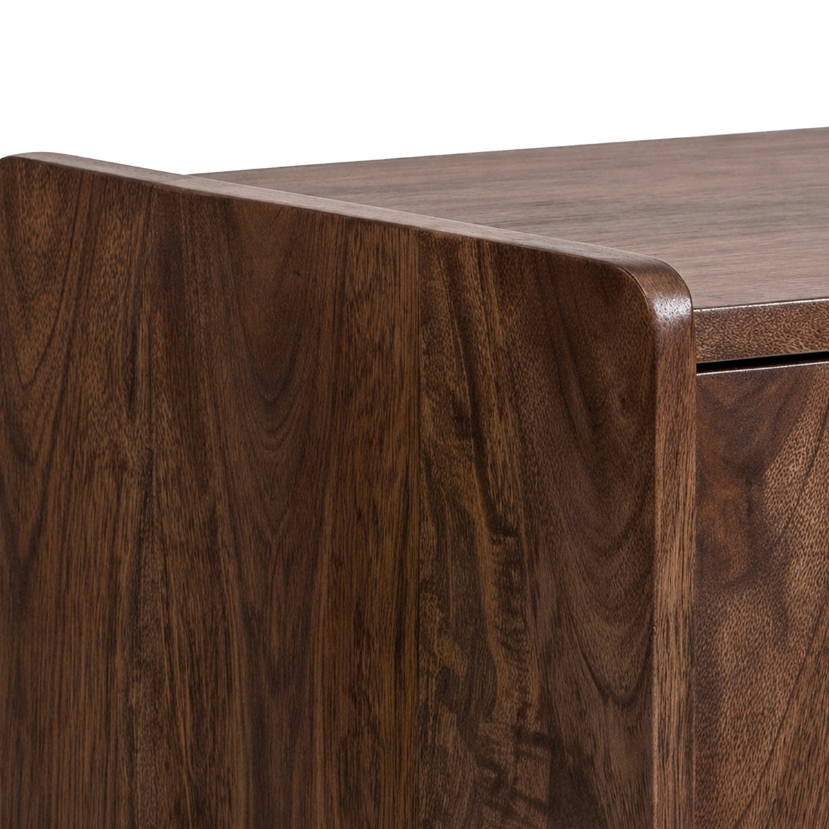 Como Dark Stain Mango Bedside Table