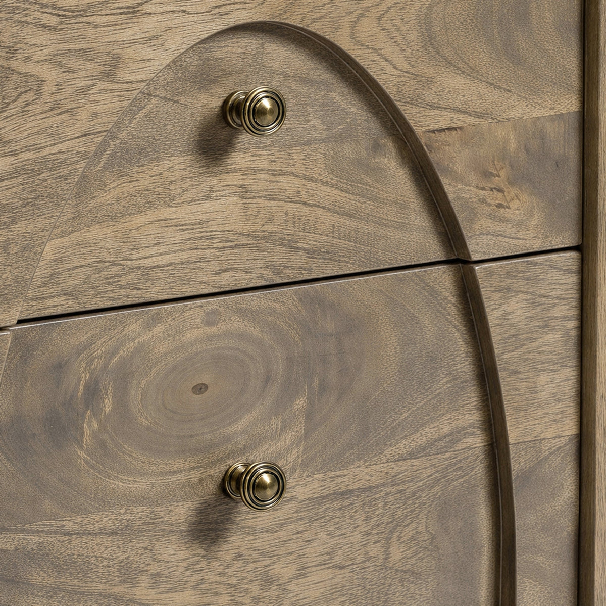 Como Light Stain Mango Bedside Table