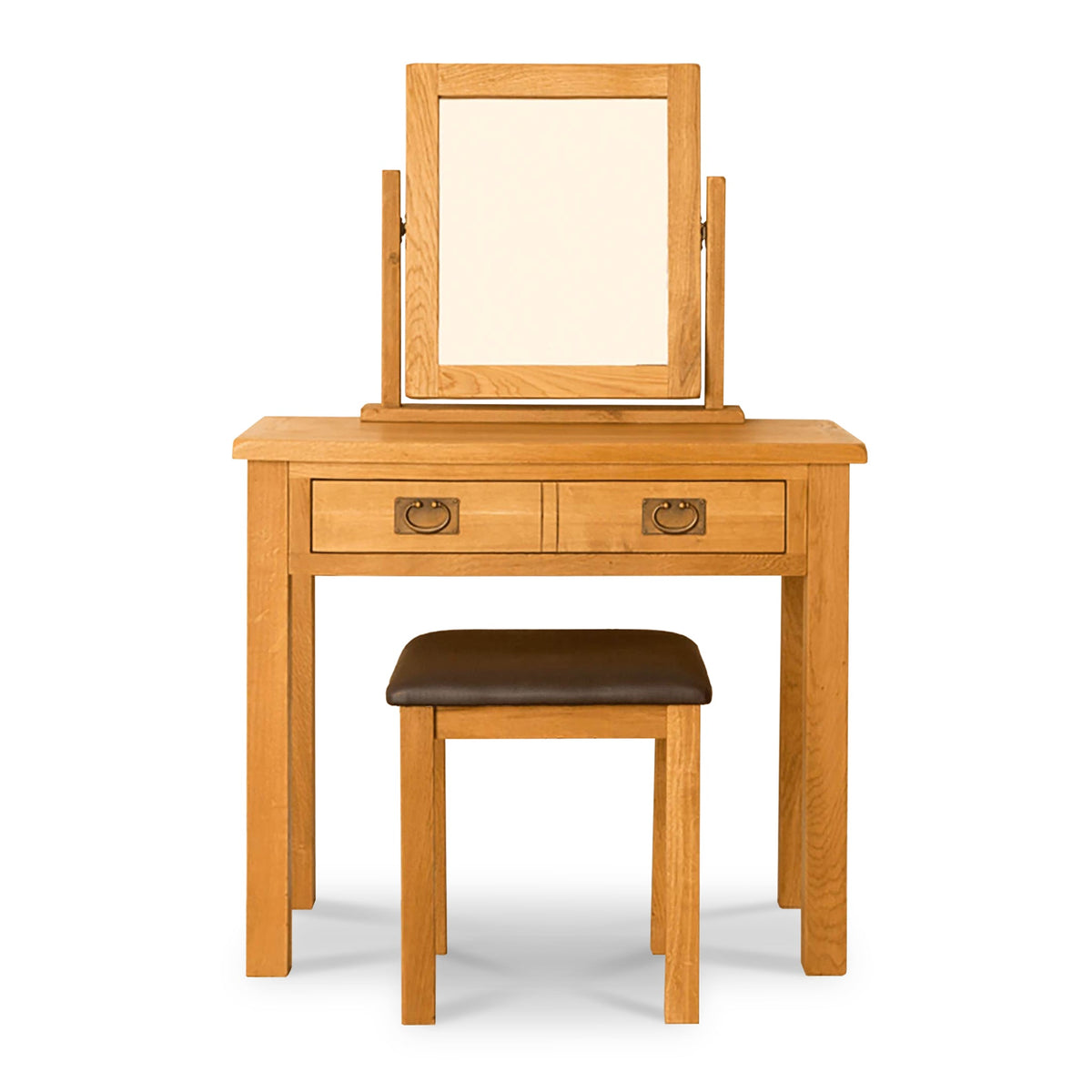 Lanner Oak Dressing Table Set