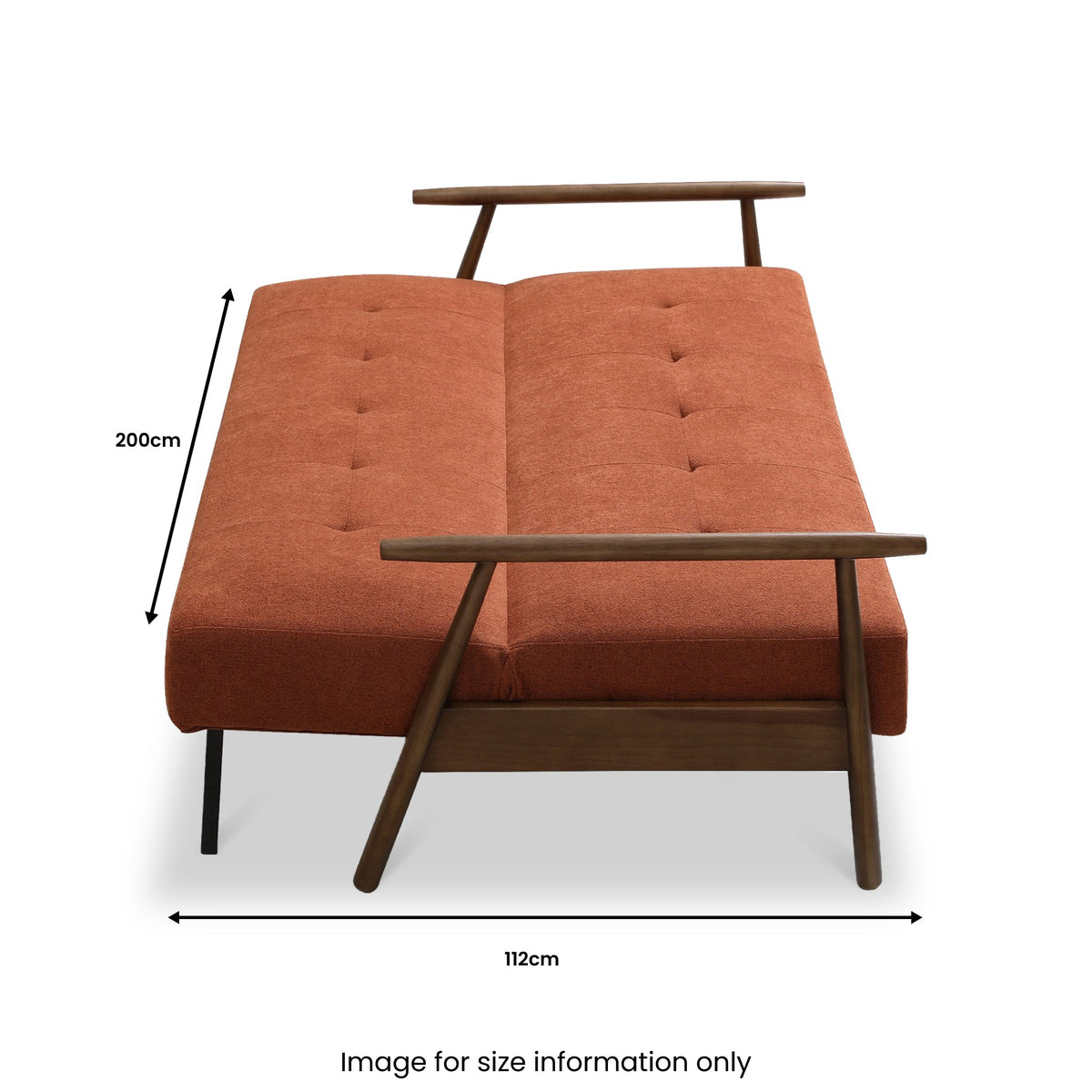 Frazier 3 Seater Button Back Sofa Bed