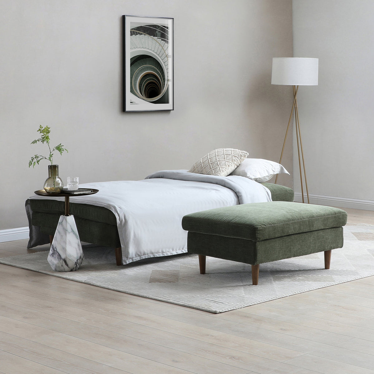 Carrington Chenille Footstool