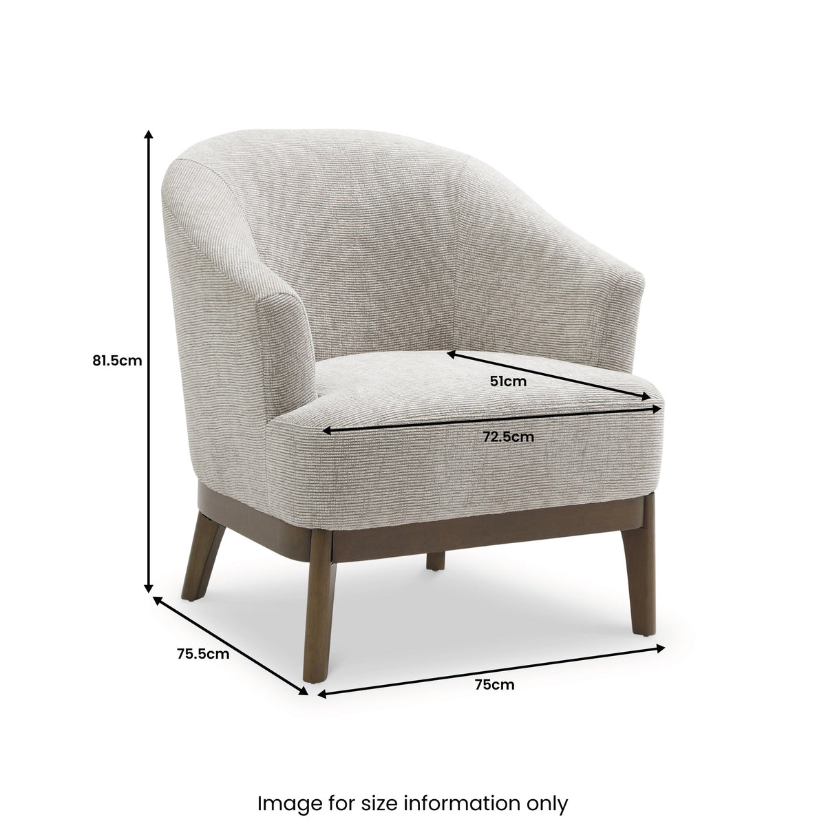 Toira Natural Woven Chenille Chair