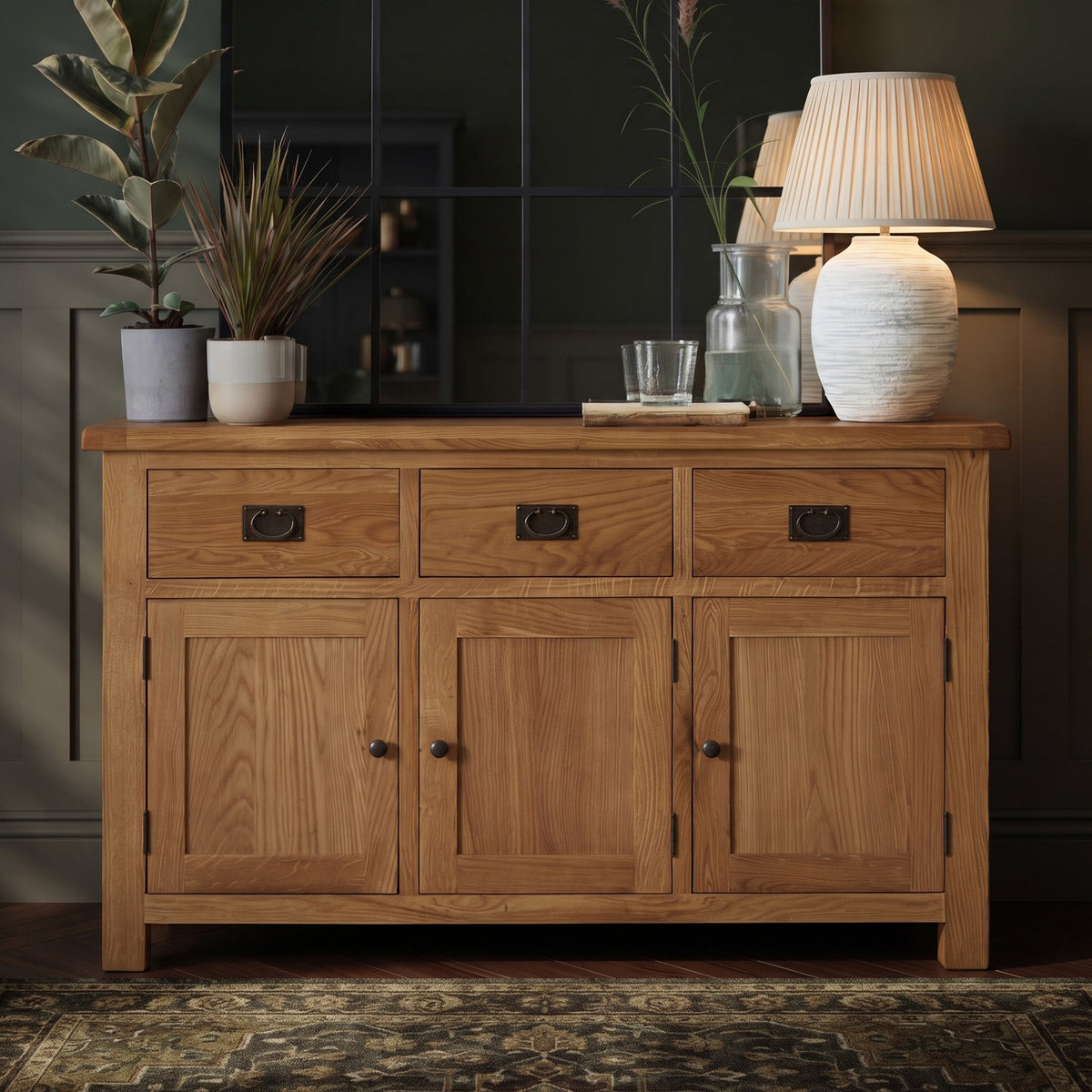 Zelah Oak Large Sideboard