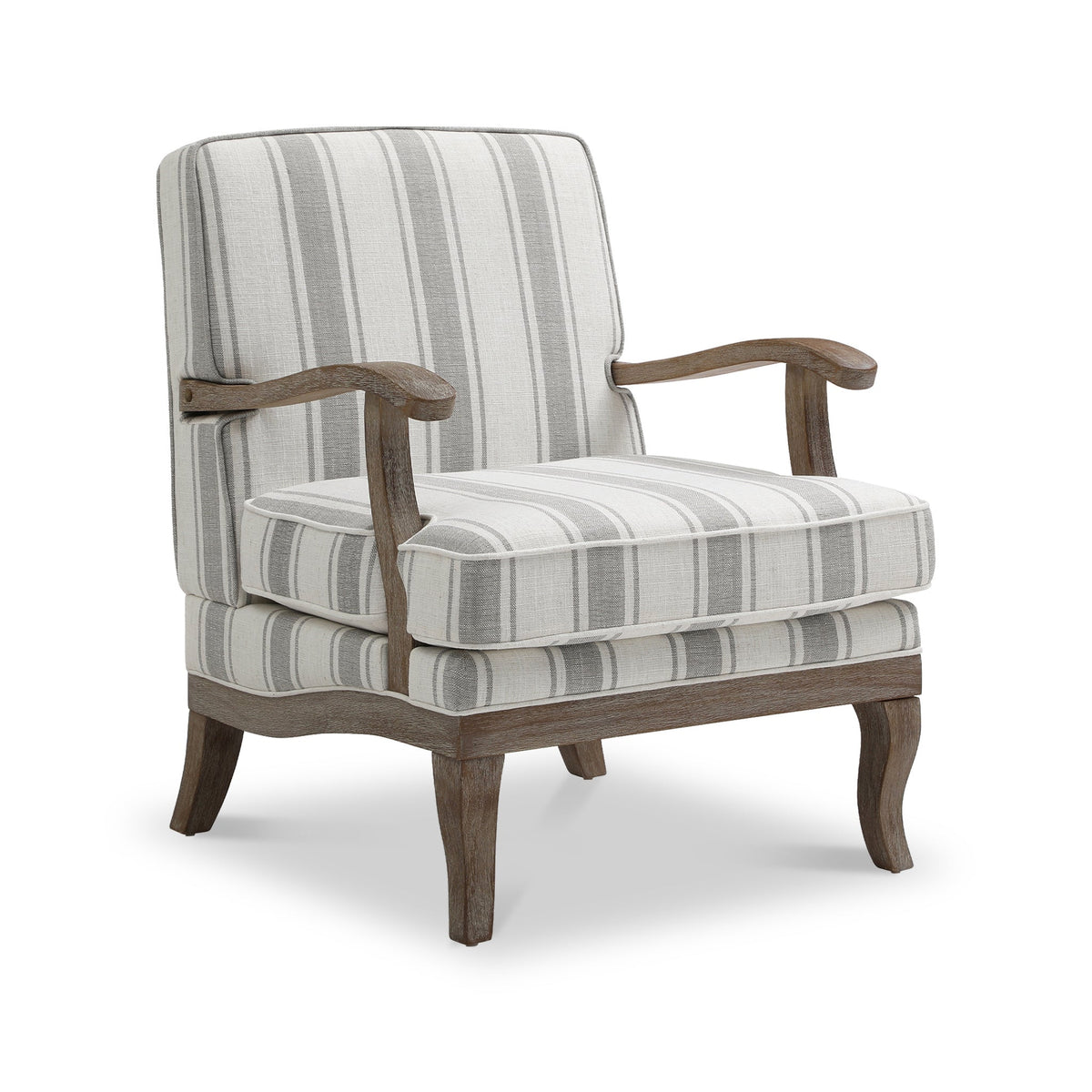 Sandringham Striped Linen Accent Chair