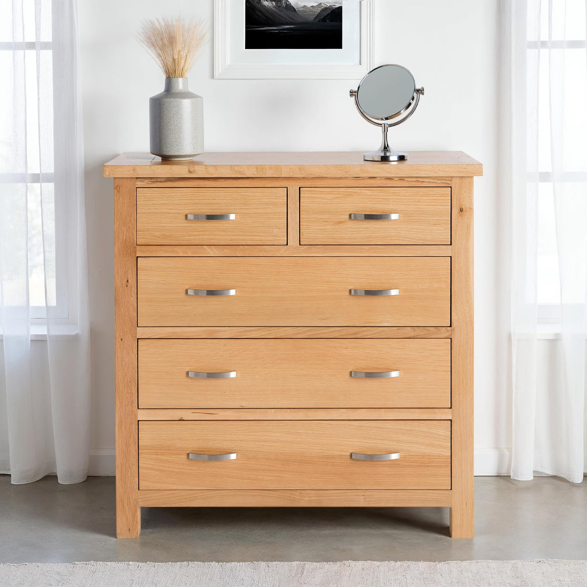 London Oak 2 over 3 Chest