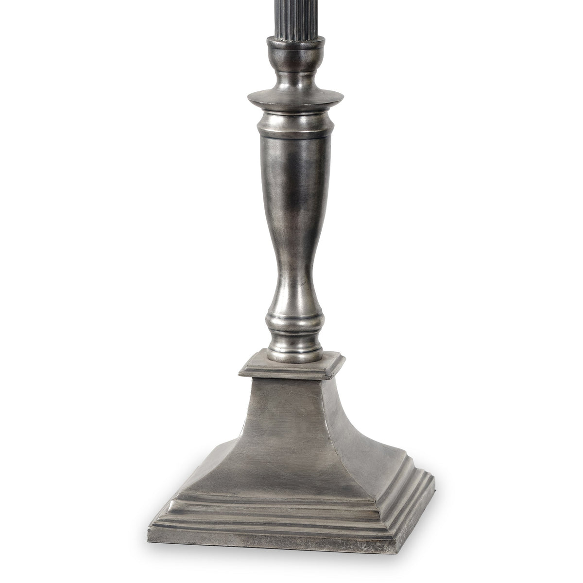 Canterbury Antique Silver Metal Table Lamp