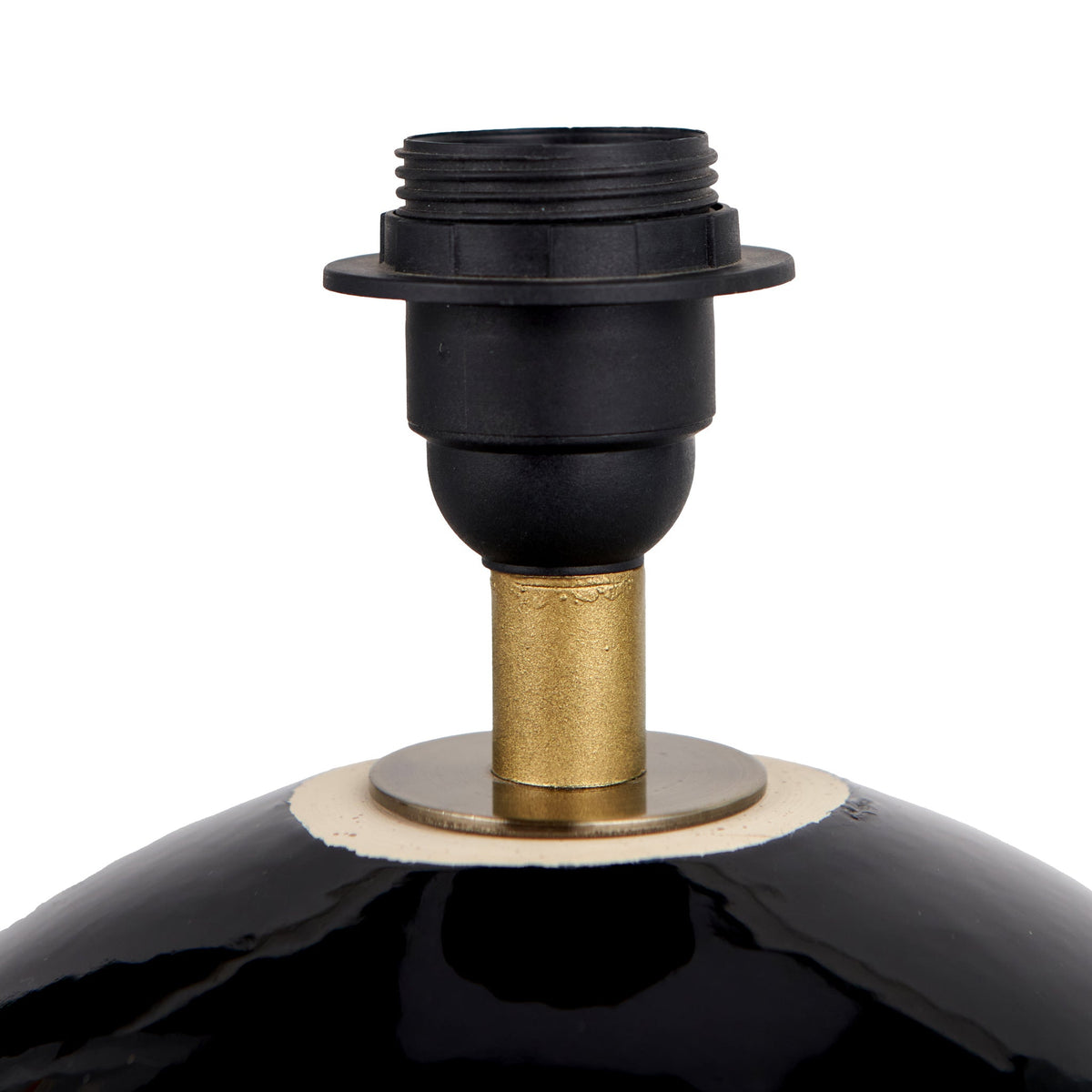 Lotta Black and Natural Stoneware Table Lamp