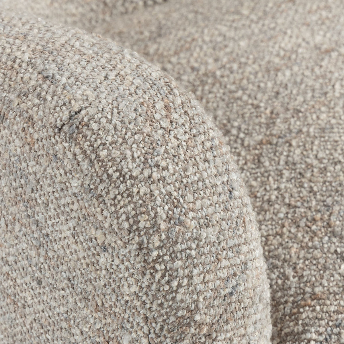 Haworth Curved Boucle Accent Chair