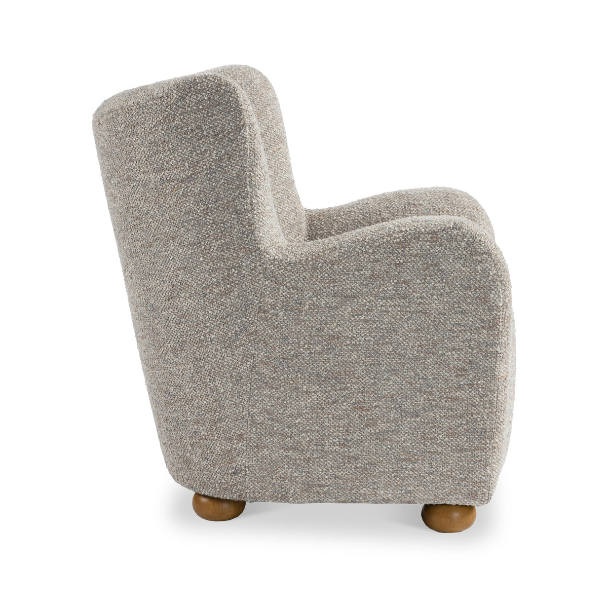 Haworth Curved Boucle Accent Chair