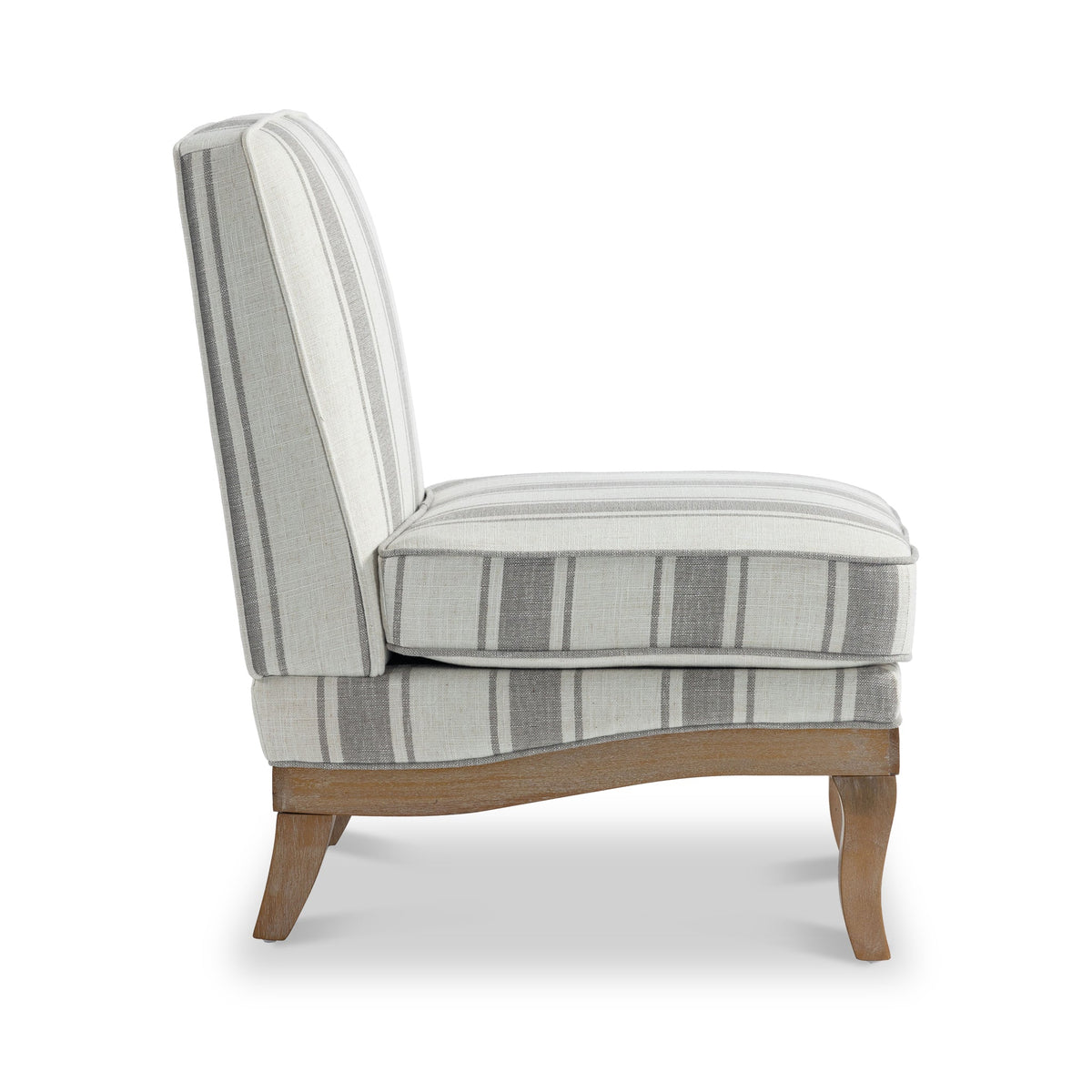 Sandringham Striped Armless Accent Chair