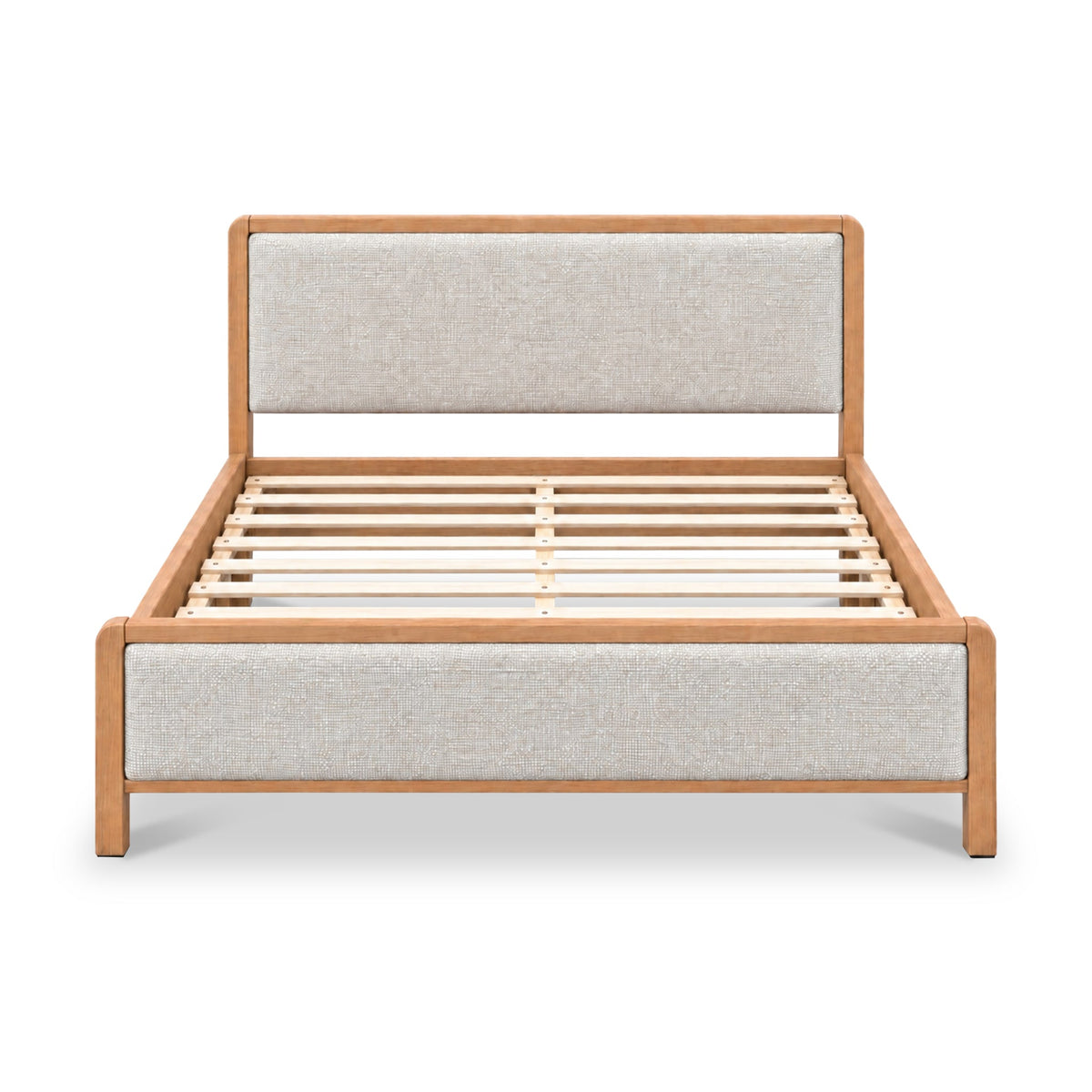 Rushton Cream Upholstered Wooden Bed Frame
