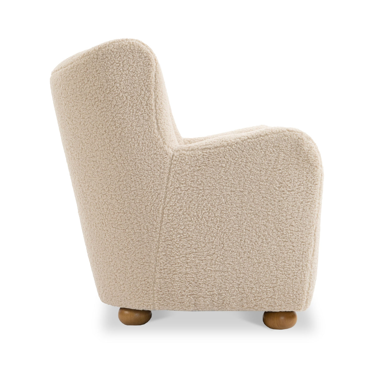 Haworth Curved Borg Accent Chair