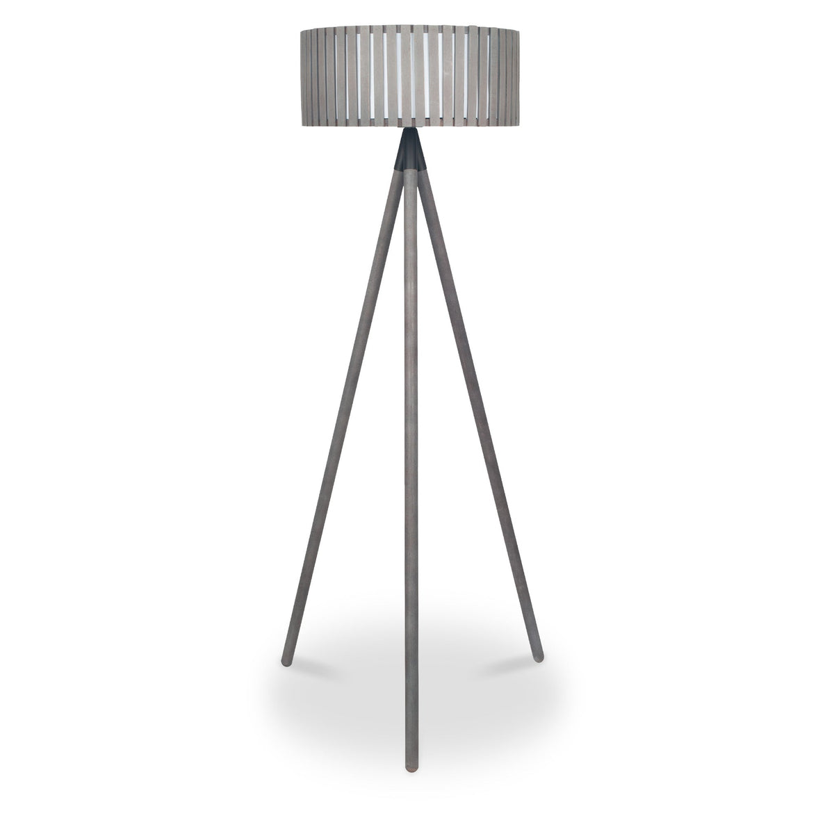 Rabanne Antique Wood Slat Tripod Floor Lamp