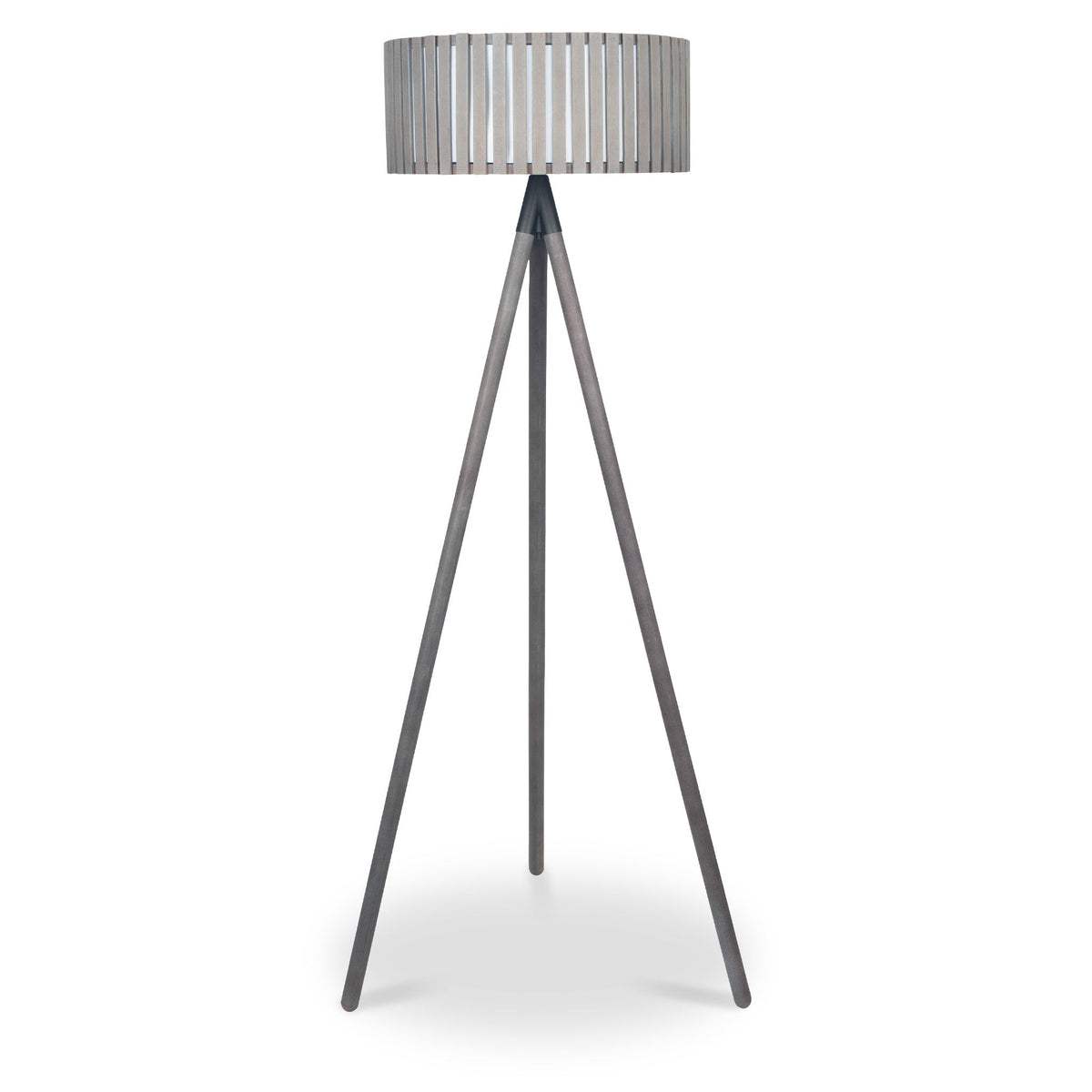 Rabanne Antique Wood Slat Tripod Floor Lamp