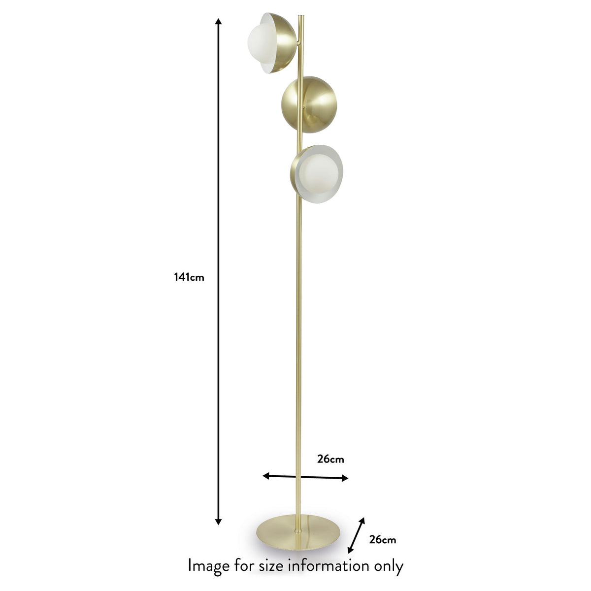 Estelle Brushed Dome Floor Lamp