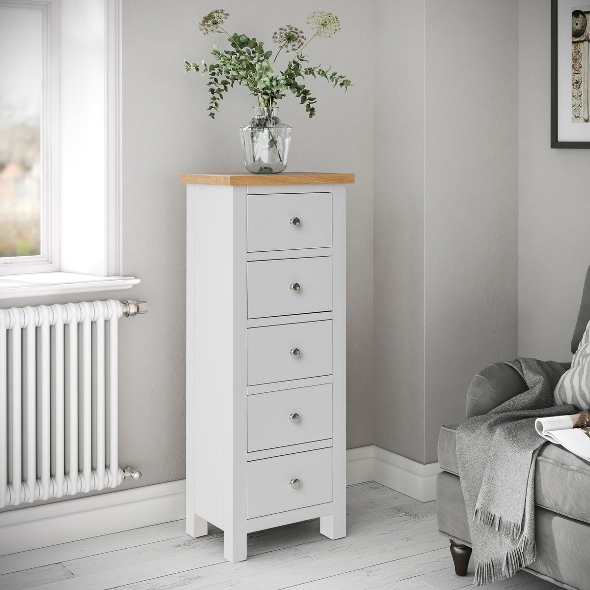 Farro 5 Drawer Tallboy Chest