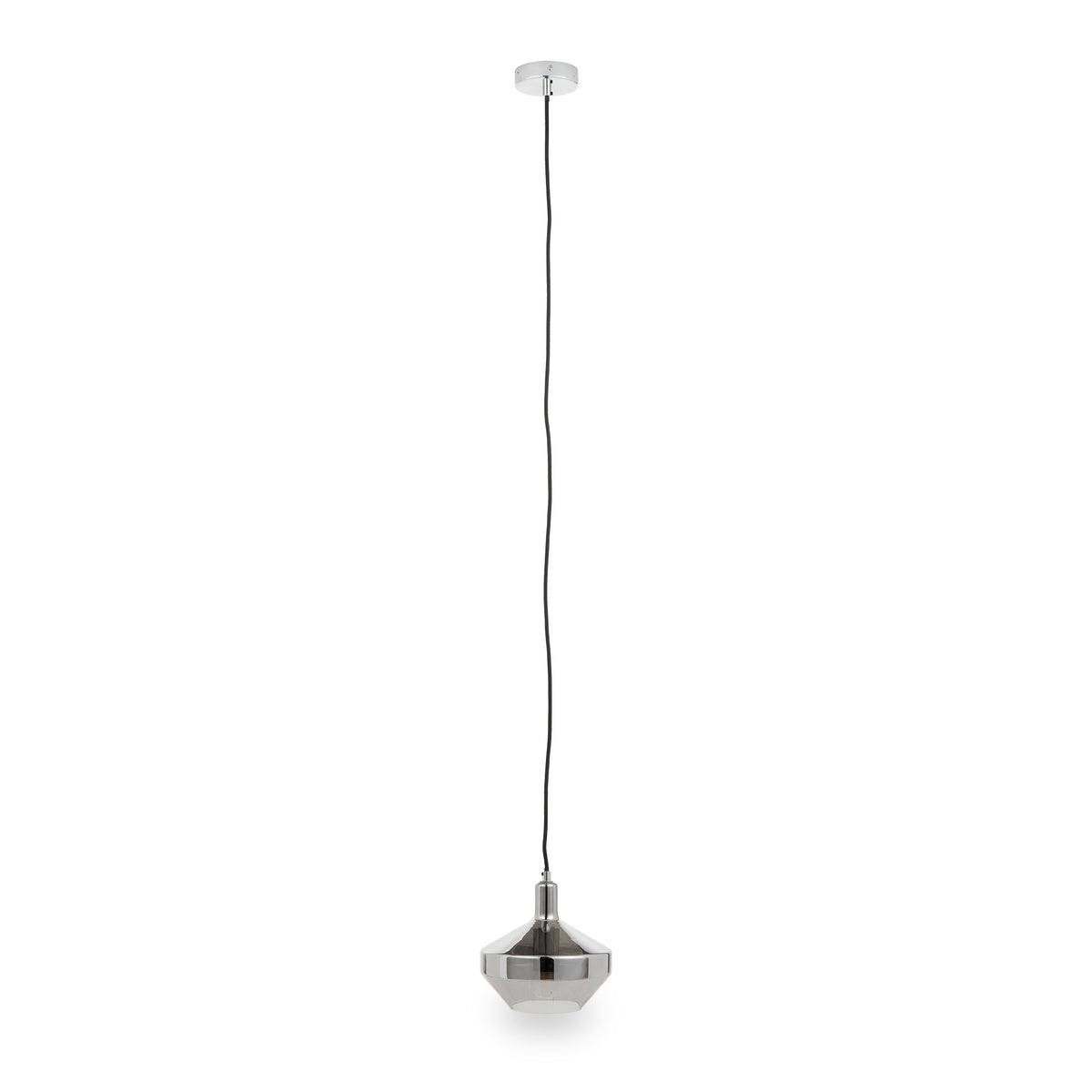 Jaxon Shiny Smoked Glass Domed Pendant