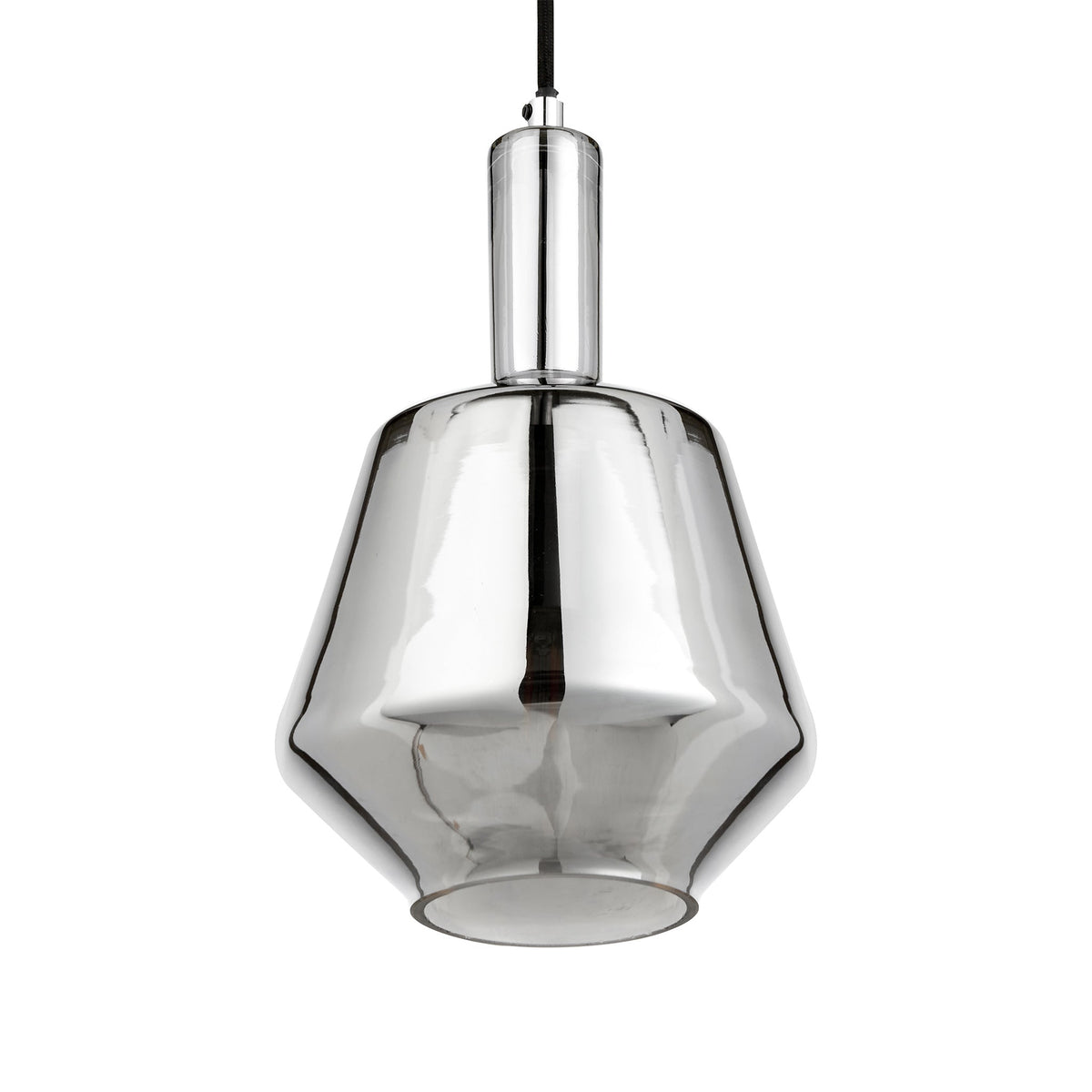 Jake Shiny Smoked Glass Pendant