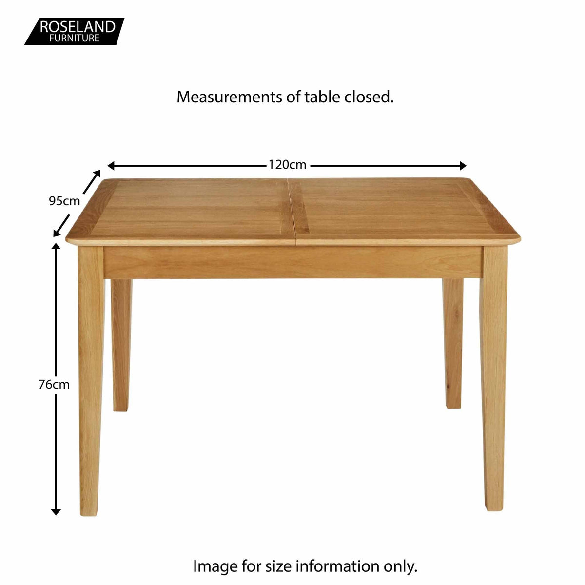 Alba Oak 120-160cm Extending Table
