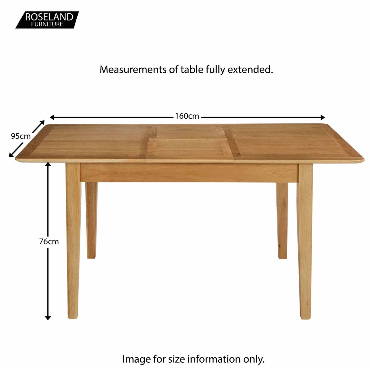 Alba Oak 120-160cm Extending Table