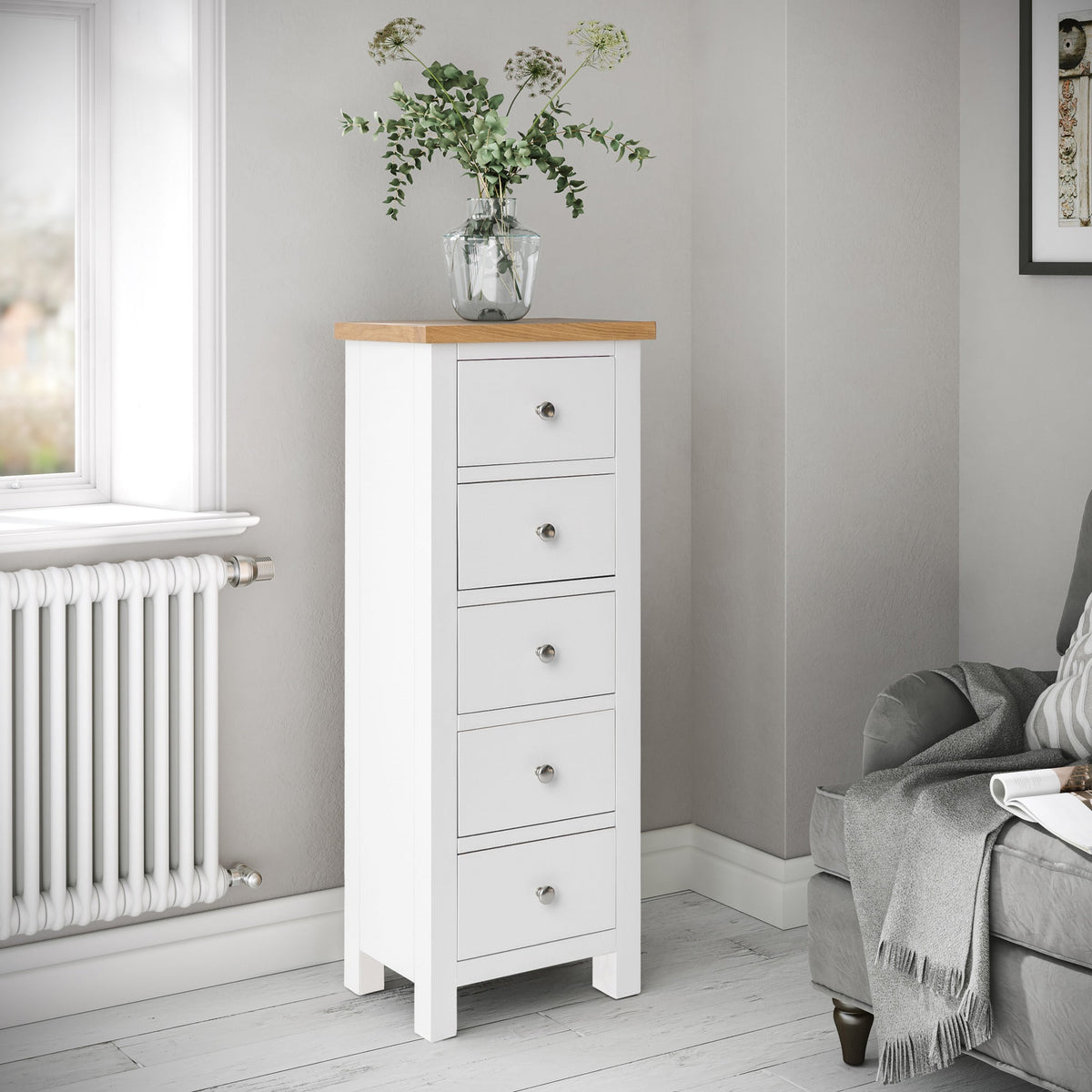 Farro 5 Drawer Tallboy Chest