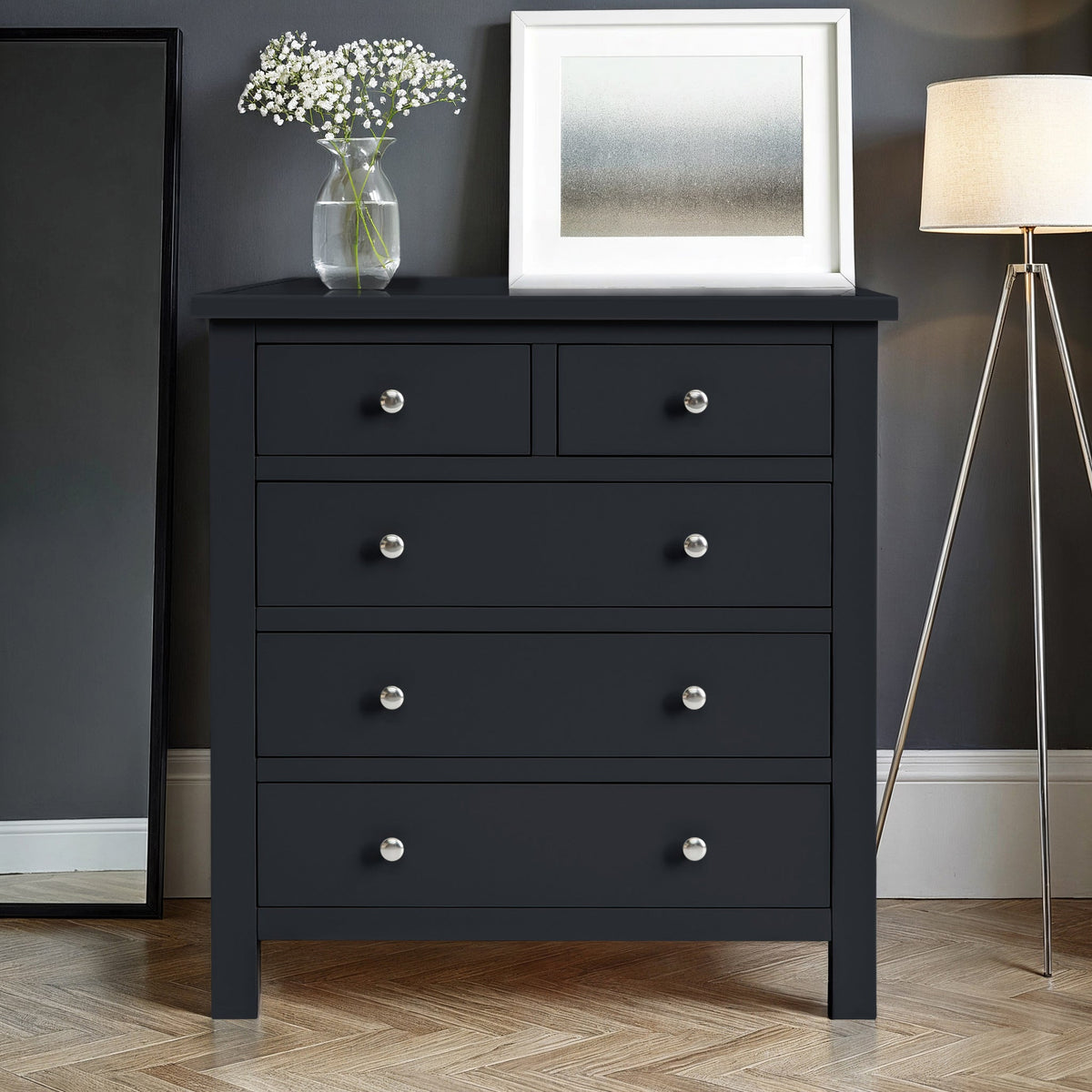 Cornish 2 Over 3 Drawer Chest