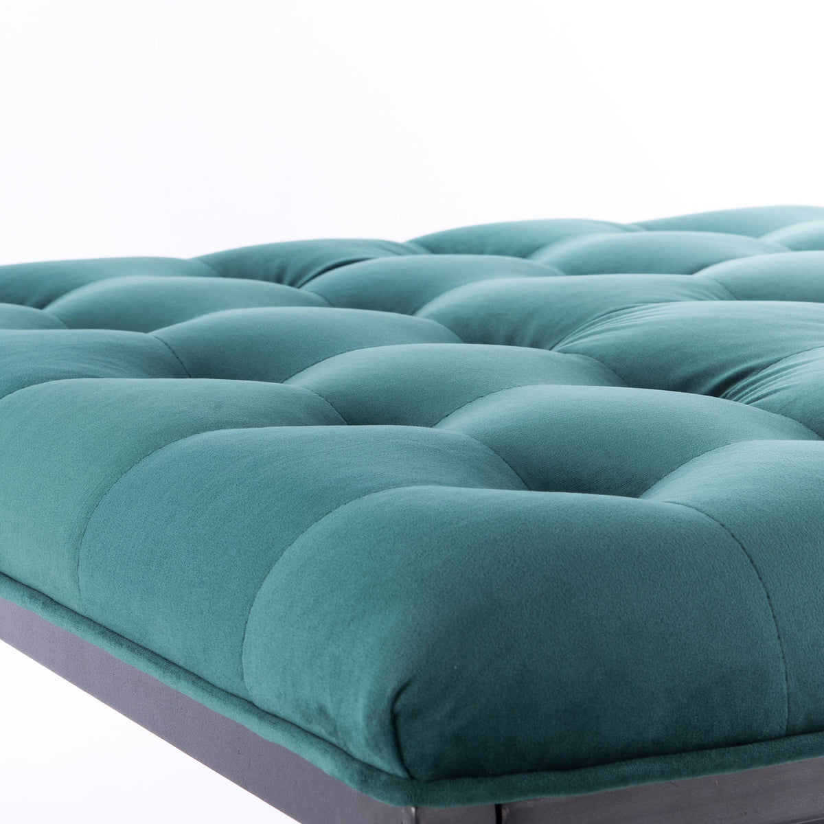 Adison Velvet Buttoned Footstool