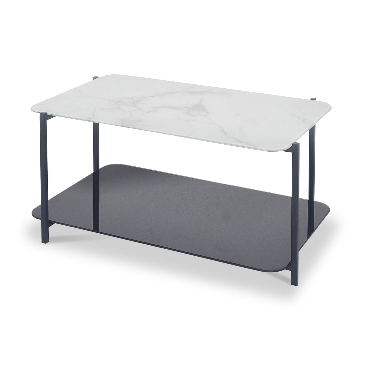 Adrian Marble and Glass Coffee Table