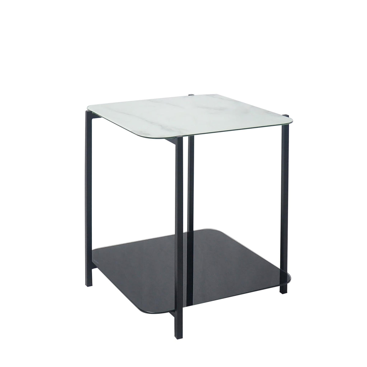 Adrian Marble and Glass Lamp Table