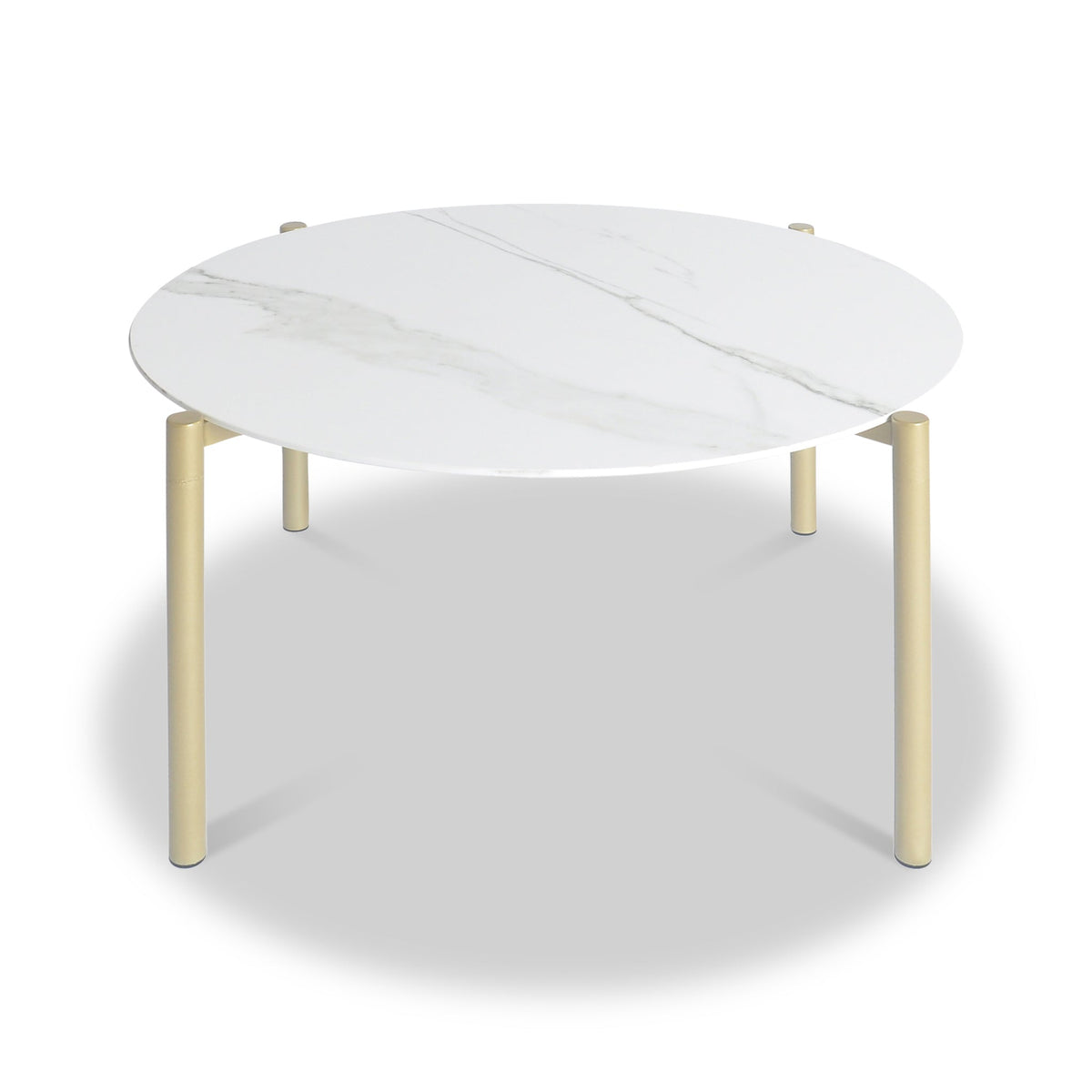 Dalston White & Gold Coffee Table