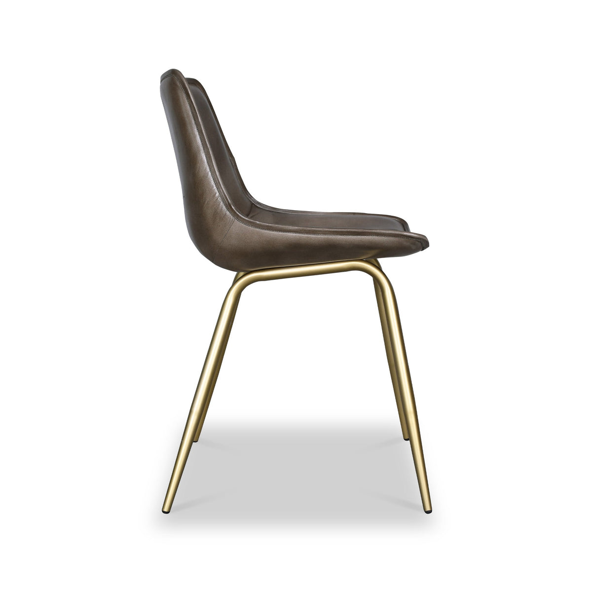 Torquil Leather Pleated Back Dining Chair