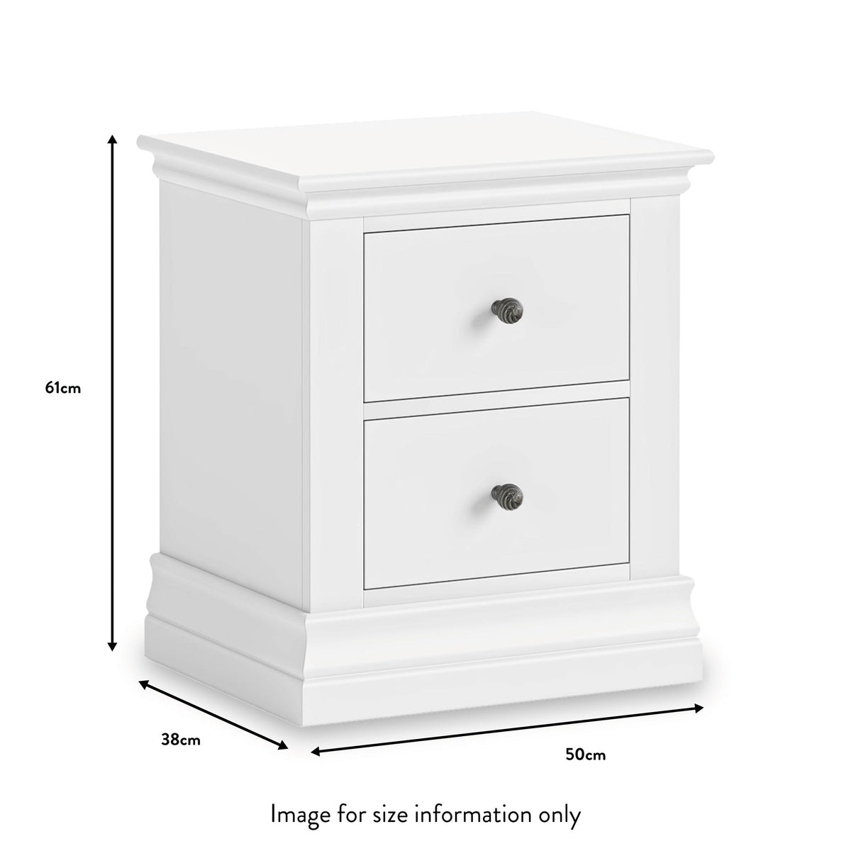 Porter 2 Drawer Bedside Table
