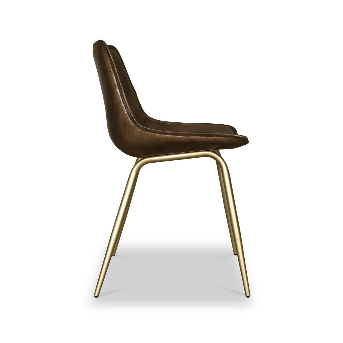 Torquil Leather Pleated Back Dining Chair