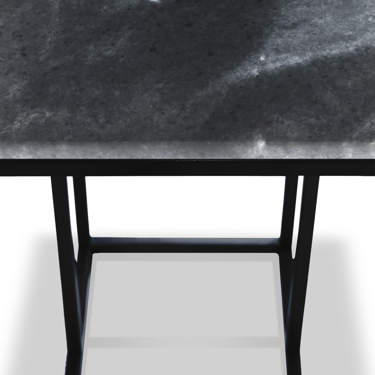 Elissa Marble Side Table with Black Leg