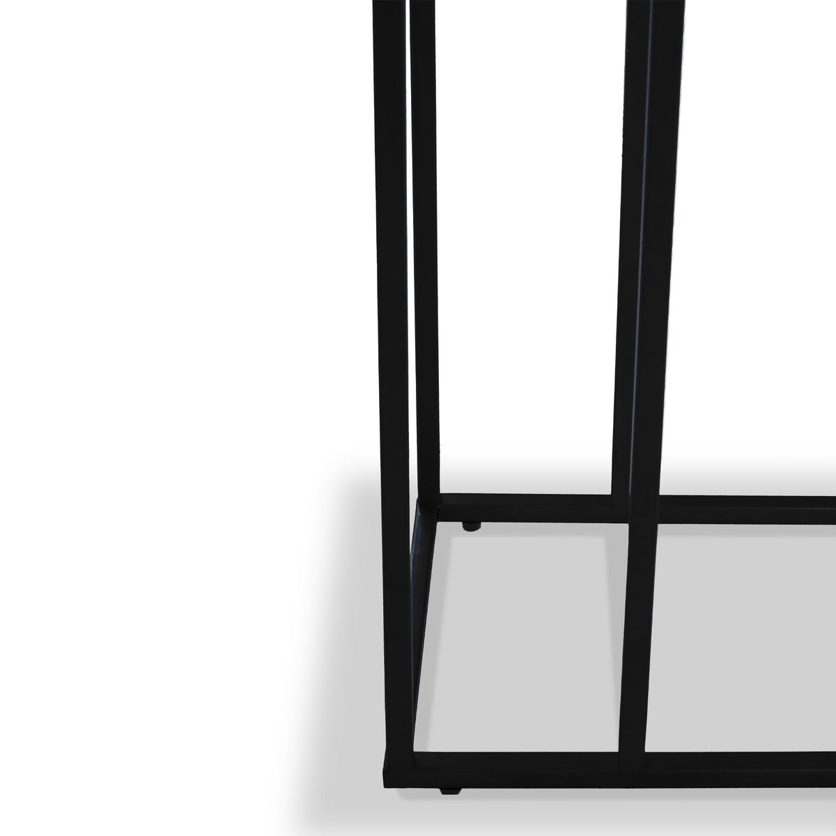 Elissa Marble Side Table with Black Leg
