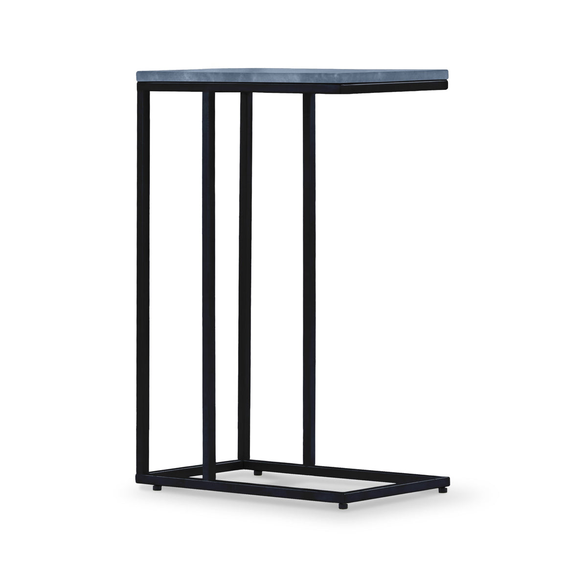 Elissa Marble Side Table with Black Leg