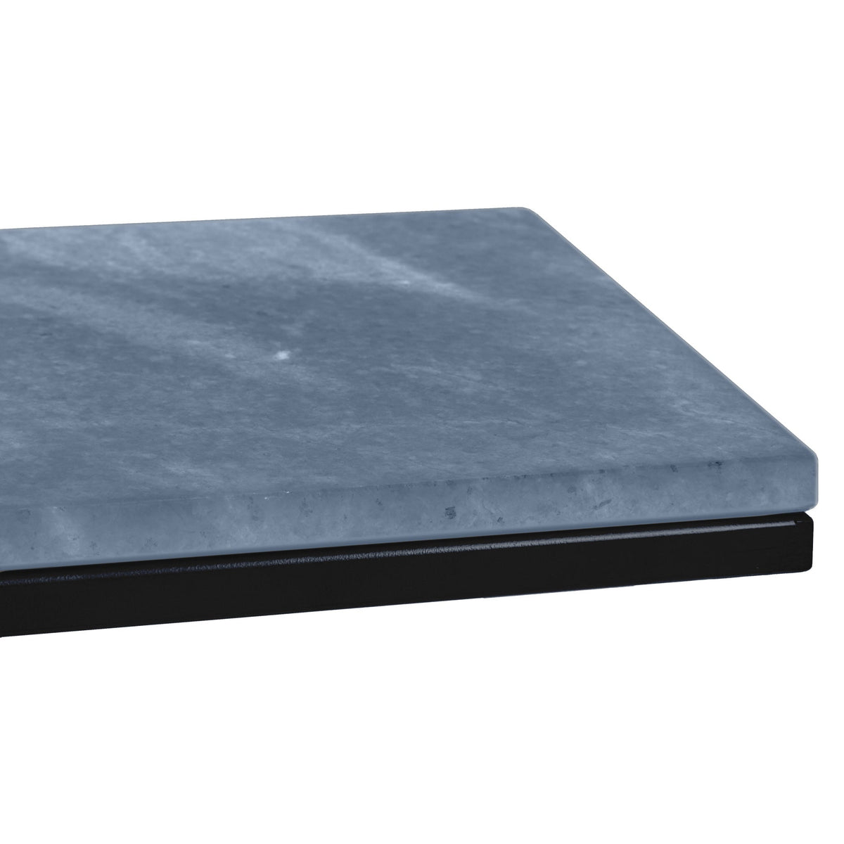 Elissa Marble Side Table with Black Leg