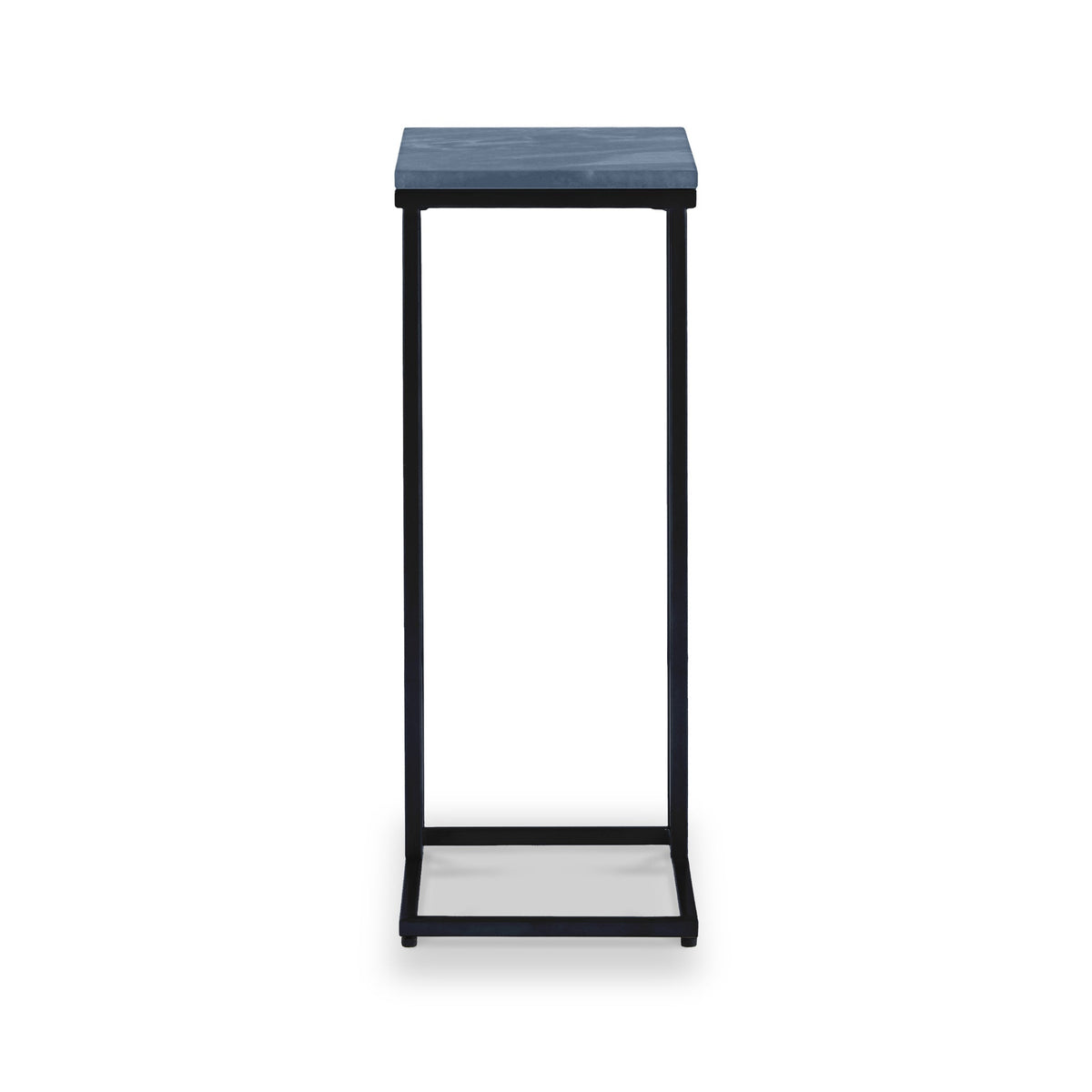 Elissa Marble Side Table with Black Leg