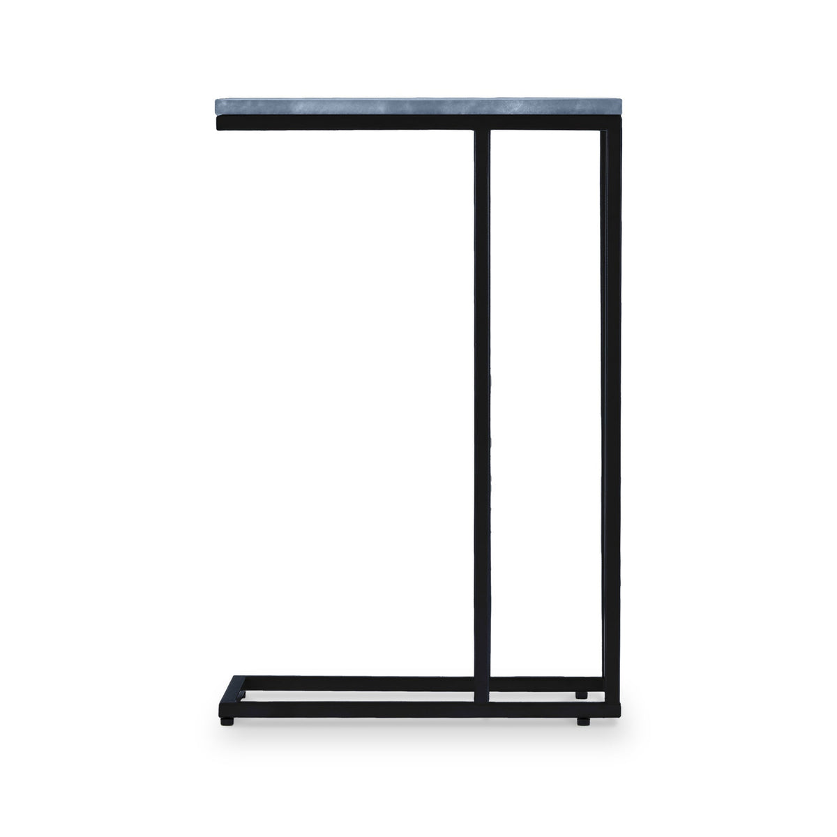 Elissa Marble Side Table with Black Leg
