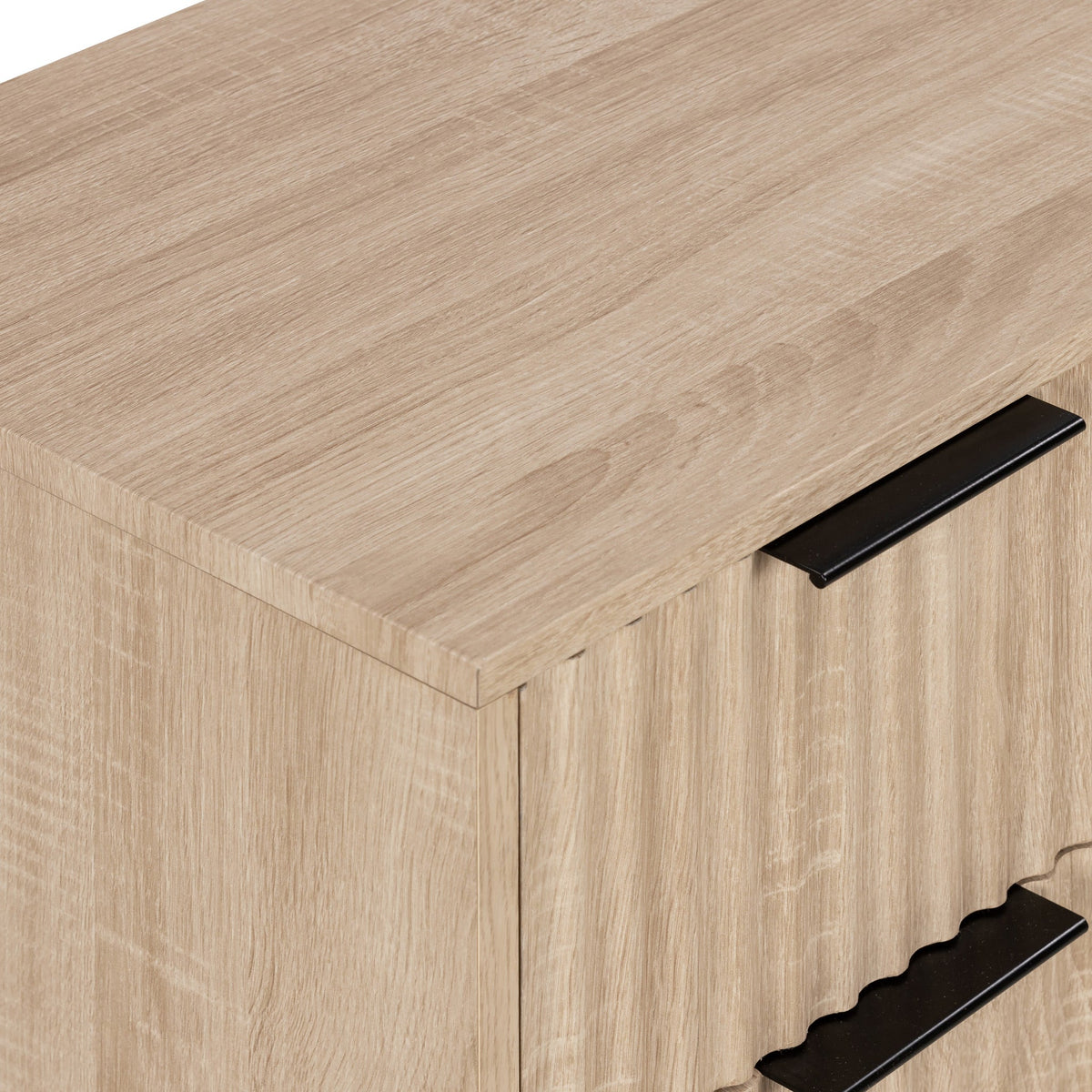 Jakob Oak 3 Drawer Grooved Chest