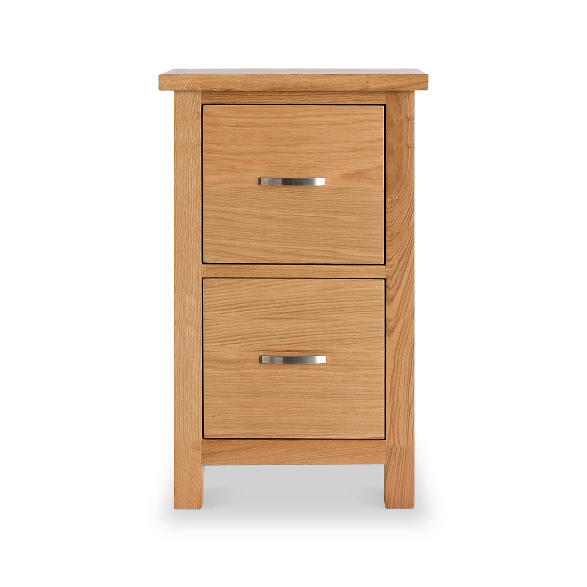 London Oak Slim Bedside Table