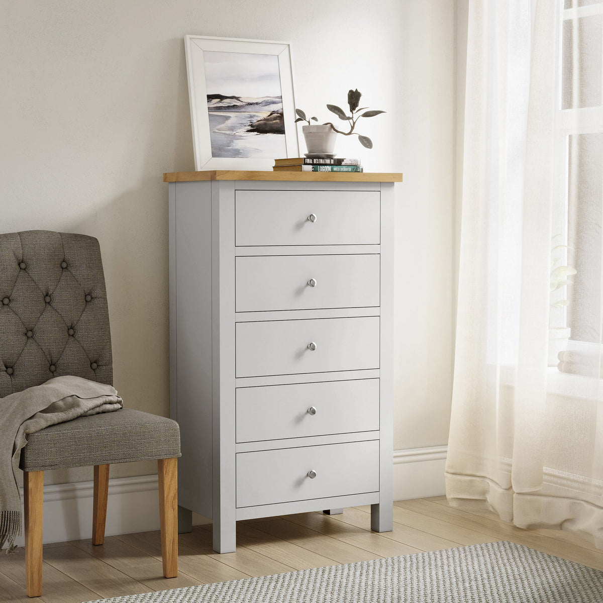 Farro XL 5 Drawer Tallboy Chest