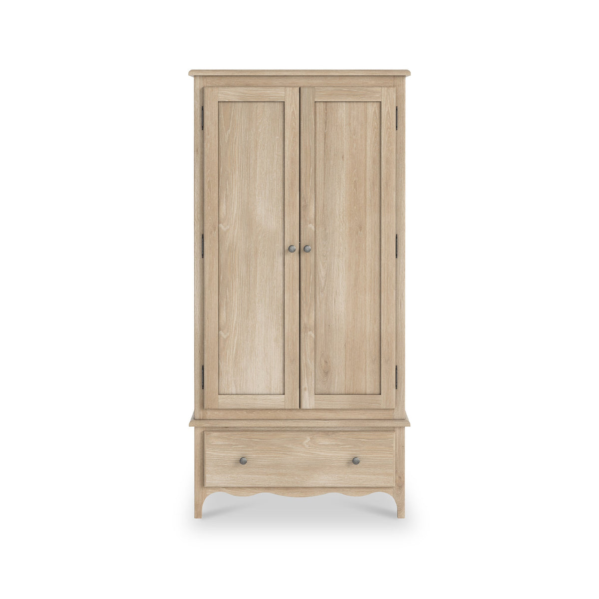 Celine Washed Oak Double Wardrobe