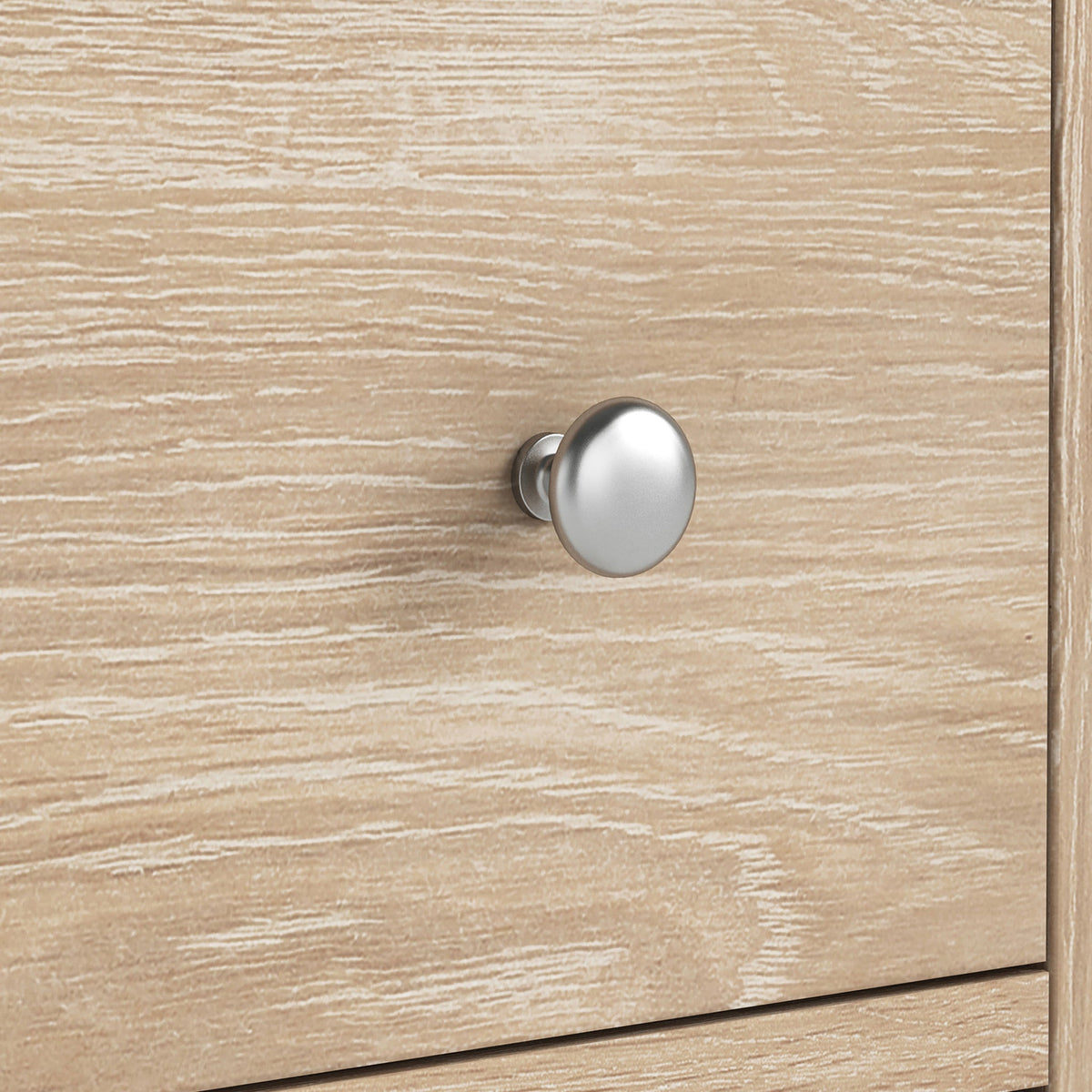 Farro Washed Oak Slim Bedside Table