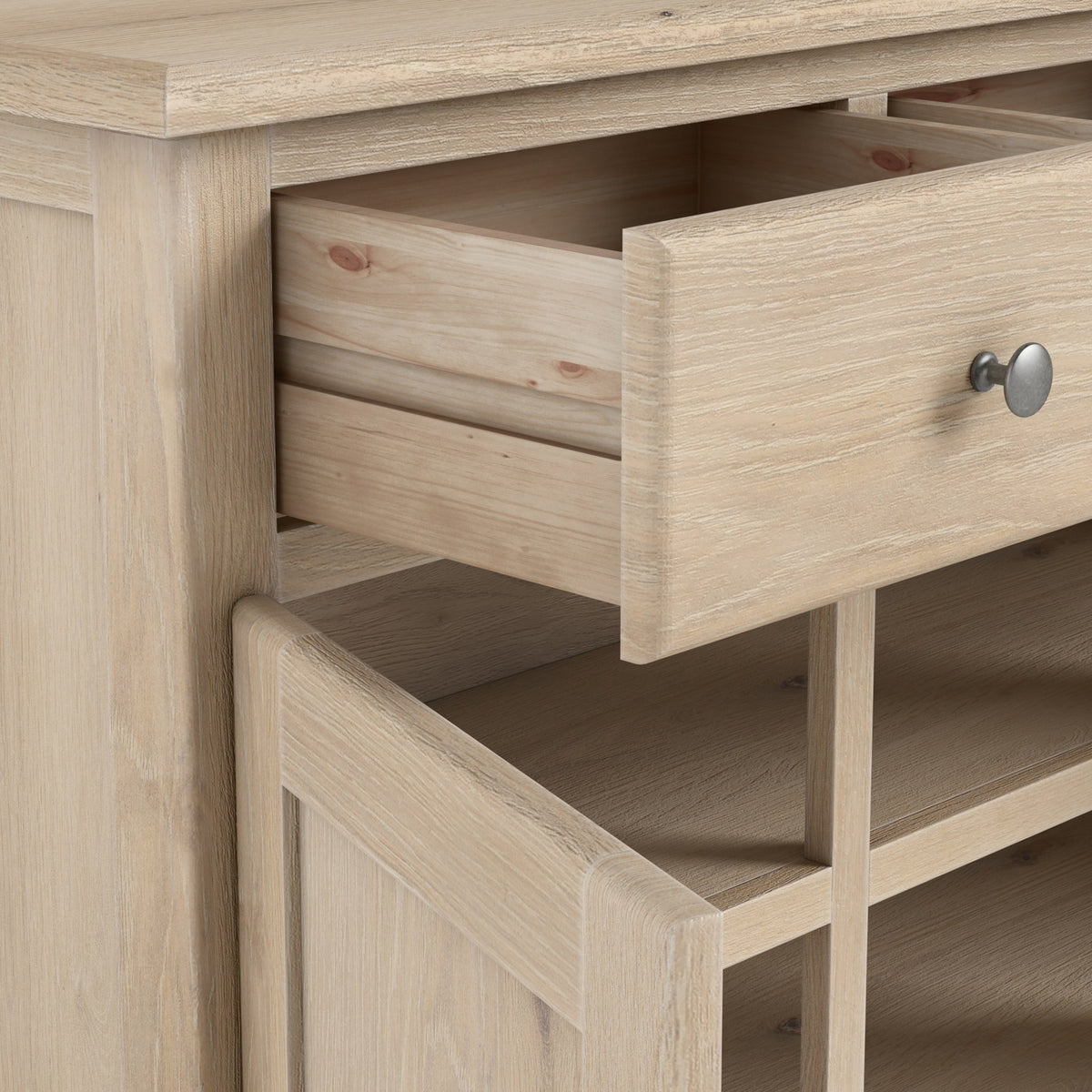 Celine Washed Oak Large Sideboard